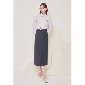 갤러리아 패치 포켓 H라인 슬릿 스커트(GN8A0SKR1)*