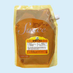골뱅이소스 2KG 무침 쫄면소스 업소용 식자재 용양념 소면