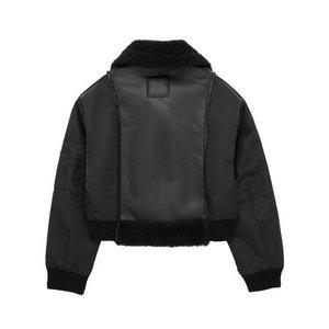 R4E여자 바람막이 점퍼 겨울 패딩 양면 숏기모 아우터 젠4