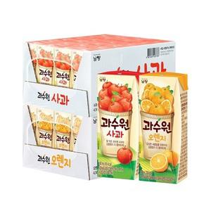과수원 사과/ 오렌지 190ml 24팩+24팩(총48팩)