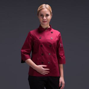 조리복 주방 앞치마 쉐프 여성 요리사 유니폼 여름 레스토랑 작업복 레드 jaket 검은 셔츠 호텔 웨이터 옷