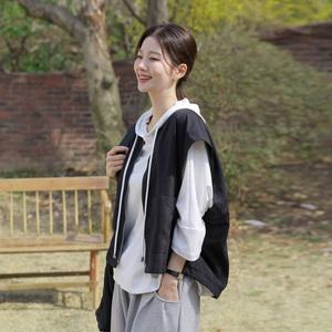 [시크폭스] 윈클 박시 집업 조끼