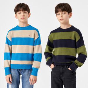 [타미힐피거] 블록 스트라이프 스웨터 2종 택1 T42D7WWO510BT1
