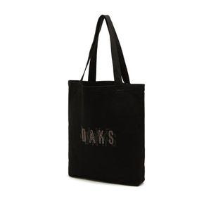 [갤러리아] DBBA4F338BK 닥스  블랙 로고 프린팅 면 에코백