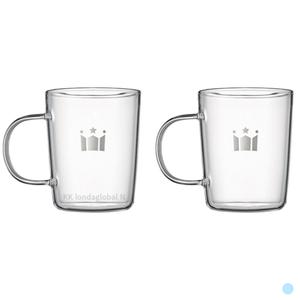 할리스 머그 글라스 그란데 유리 컵 잔 470ml 2P 세트