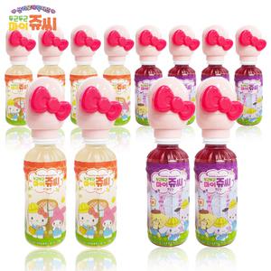 산리오 마이쥬시 피규어 음료수 사과맛220ml 6개+포도맛220ml 6개 (총12개) 어린이유아주스과일