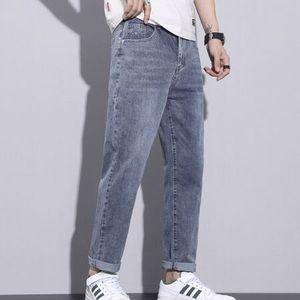 쉬헐크 남성남친 바지 면 일자 캐주얼 청 스판 소프트 KKE5