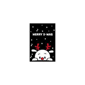 [KGPQT0SX_4B]루돌프 장식 유리창 크리스마스 까꿍 스티커