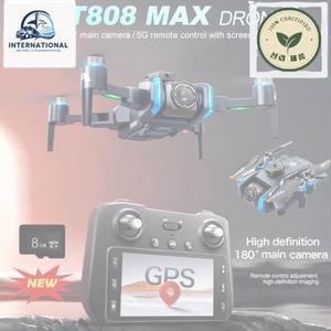 헬기 무선조종 비행기 XT808 MAX GPS 드론 전문가용 720P HD 라이트 플로우 카메라 공중 5G 브러시 장애물