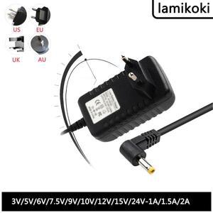 ACDC어댑터 DC 엘보 인터페이스 6V 9V 12V 15V 18V 24V 1A 1.5A 2A L  구멍 전원 어댑터 4.0x1.7 플매트 카
