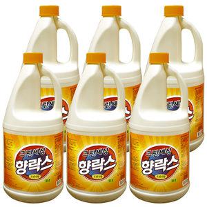 크린세상 향락스 2Lx 6개-12L 락스 세제 살균 표백 소독 오렌지향
