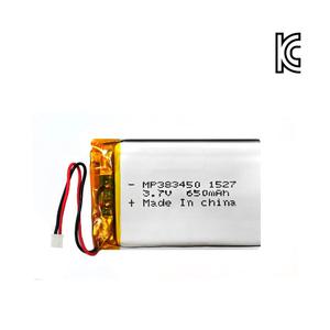 [리튬폴리머] MP 383450 3.7V 650mAh /배터리/충전지