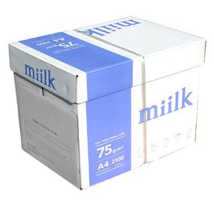 밀크 복사용지 A4/75g/2500매(500매x5권) 한국제지 복사지 milk A4용지 1박스