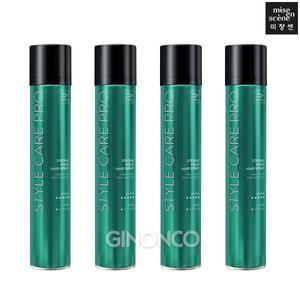 미쟝센 스타일케어 스트롱홀드 헤어스프레이 300ml 4개 픽서