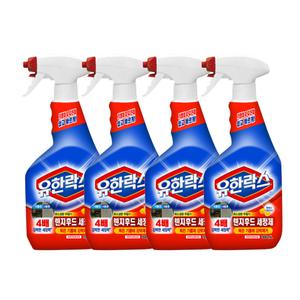 유한락스 렌지후드 세정제 기름때 찌든때 제거 500ml x4개