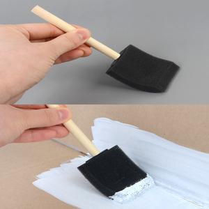 5cm 셀프페인팅 원목손잡이 스펀지붓 1p 폼브러시 작업용 벽모서리 스테인칠 니스 바니쉬