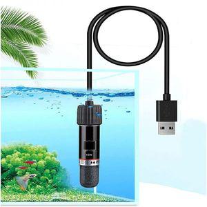 어항온도조절기 수조 수족관 히터 쿨러 소형 어항용 USB 미니 히팅 26 °C 항온 수중 온도조절기 10W