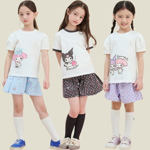[BEANPOLE KIDS] 25SS [산리오] 깅엄체크 상하세트 (3종 택1)