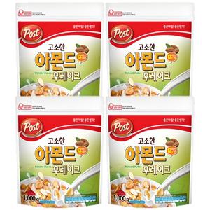 동서 포스트 고소한아몬드후레이크 1000g x 4개