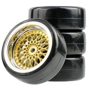 1/10 드리프트 휠 타이어 세트, 직경 62mm, RC 자동차 로드 및 12mm 육각 오프셋