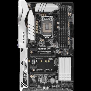 ASRock H170 Pro4/Hyper 마더보드 LGA 1151 DDR4 2133 64GB 지지대 i7-6700 CPU M.2 ATX