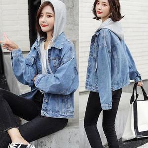 [오노마] ONM 오버핏 데님 청쟈켓 로미홀리 후드 수피 탈부착 로미