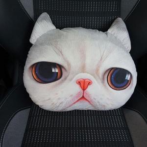 [ME333P4R_52C0]배개 차량용 허리쿠션 XD207K화이트냥이