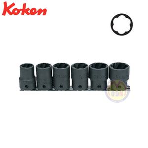코켄,너트 트위스터레일소켓세트 1/2 RS4127-6 KOKEN, 복스알