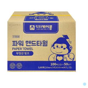닥터케이콩 무형광 먼지적은 핸드타월 대용량 5천매