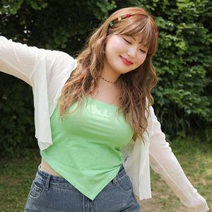 [제작/빅사이즈]이블렛 오브인 길이별 시스루 니트 가디건 제이스타일