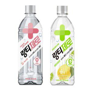 [기타]링티제로 복숭아 500ml 6입 + 링티 제로 레몬라임 500ml 6입
