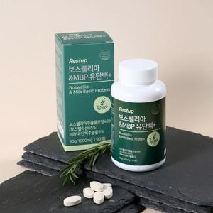 레스트업 보스웰리아 MBP유단백 플러스 1000mg 90정 1개 초록입홍합 엠비피 비오틴