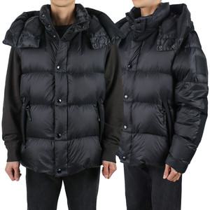 버버리 남성 로고 패치 다운 패딩 블랙 8096382 A1189