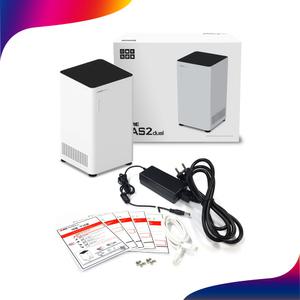 ipTIME NAS2dual 2베이 SATA NAS 서버 듀얼코어 CPU 기가비트 랜 저장장치