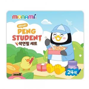 모나미 Pengsoo 바우하우스 색연필 24색 (틴케이스)