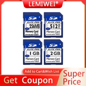 cf카드 메모리카드  Lemiwei SD 카드 256MB 512MB 1GB 2GB 고속 UHS-I 메모리 U1 클래스 10 카메라 용
