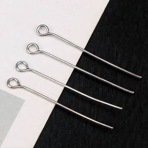 비즈 키링 구자말이 메탈 9자핀 부자재 50mm 200개입