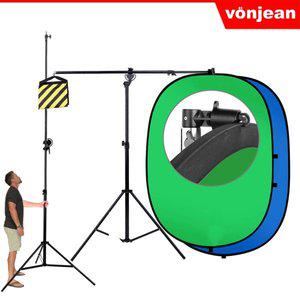 [본젠]VDR-A152 원터치 크로마키 배경판 + LT-339 촬영용 스크린 붐스탠드 SET (사진 영상 촬영 배경)