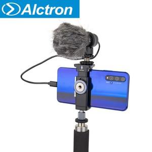 M598 스마트폰 인터뷰 녹음 마이크( 클램프 포함) 야외 방송 마이크 Alctron