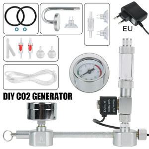 CO2 키트 시스템 솔레노이드 성장 버블 식물 수족관 디퓨저 DIY 있는 발생기 카운터 장비 밸브가 수생