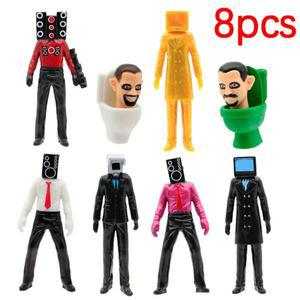 Skibidi 화장실 남자 카메라맨 액션 피규어 장식 PVC 인형 스피커 맨 모델 소장품