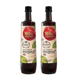 [XB2L5567]미초석류900ml x2개묶음 식초 흑초 음료수 미초