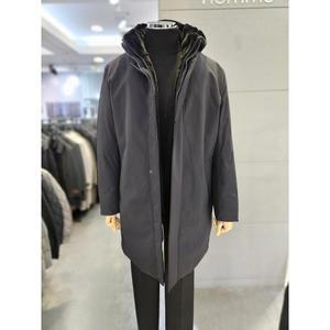 바쏘옴므 세이브존03 바쏘옴므 24F/W 블랙 후드 위즐FUR SIBERIAN 구스다운 롱 점퍼 W