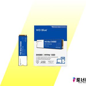 웨스턴디지털 WD정품 SSD 500G Blue SN580 M.2 NVMe