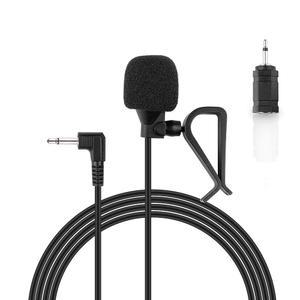Weishan 자동차 마이크 3.5mm Pioneer Kenwood Boss JVC 소니 젠슨 알파인 스테레오 차량 헤드 유닛 도움