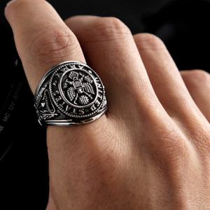 [헤스티아][Mens Jewelry써지컬] Elijah Surgical Steel Ring [남성용 반지서지컬]