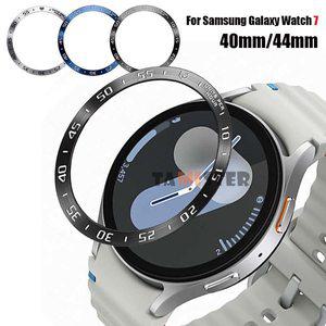 삼성 갤럭시 시계 7에 대한 금속 베젤 링 갤럭시 시계 7 액세서리에 대한 44mm 40mm 스마트 케이스 커버 보
