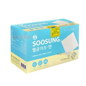 수성 멸균거즈 5x5cmx8겹 5매x20포 반창고 멸균거즈 가아제
