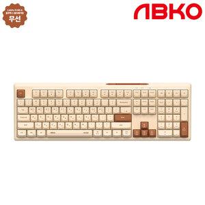 앱코 MK108W 무선 블루투스 저소음 멤브레인 키보드 오트밀