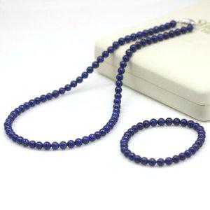 청금석 6mm 팔찌 목걸이 세트